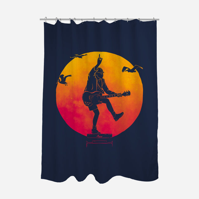 The Guitar Kid-None-Polyester-Shower Curtain-teesgeex