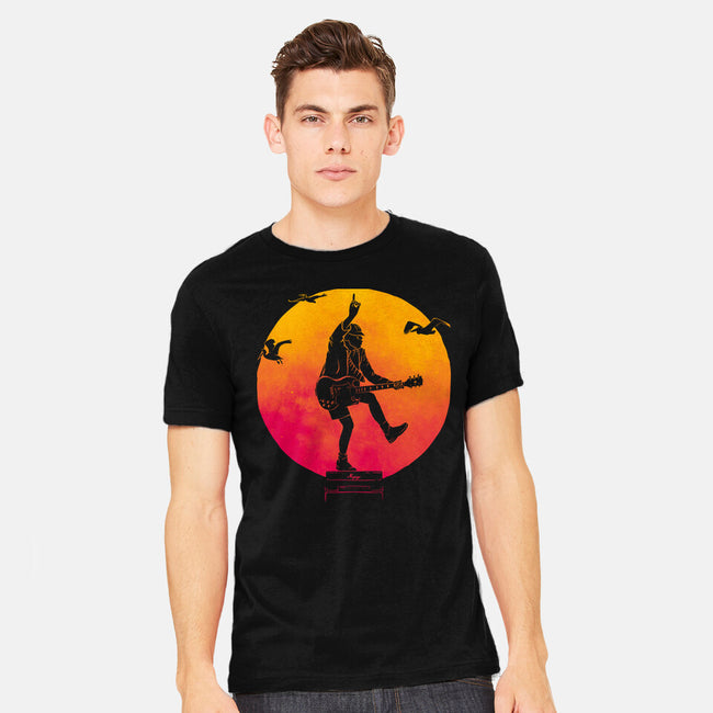 The Guitar Kid-Mens-Heavyweight-Tee-teesgeex