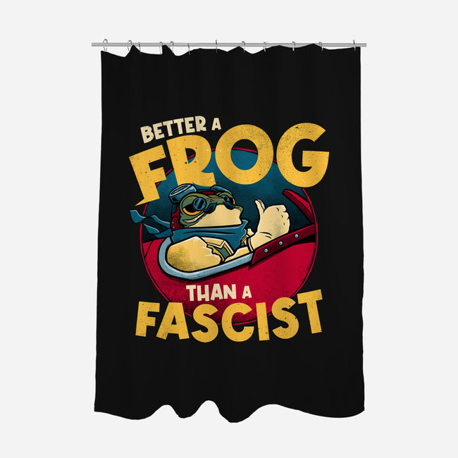 Better A Frog-None-Polyester-Shower Curtain-teesgeex