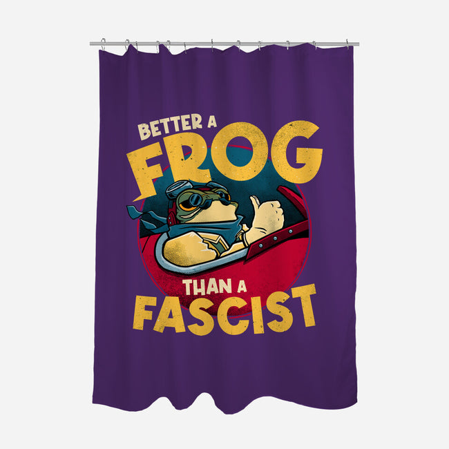 Better A Frog-None-Polyester-Shower Curtain-teesgeex