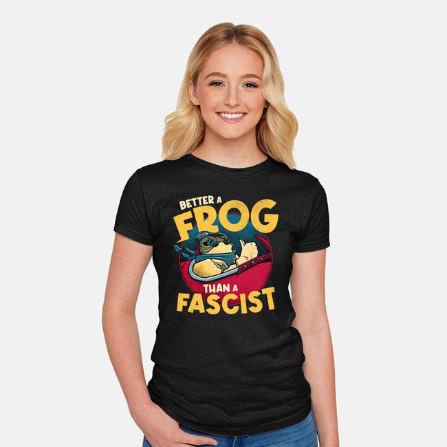 Better A Frog-Womens-Fitted-Tee-teesgeex