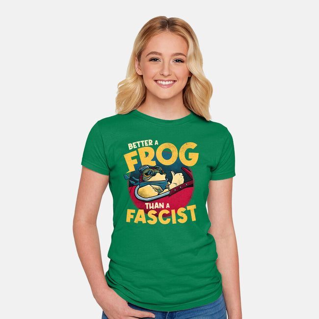Better A Frog-Womens-Fitted-Tee-teesgeex