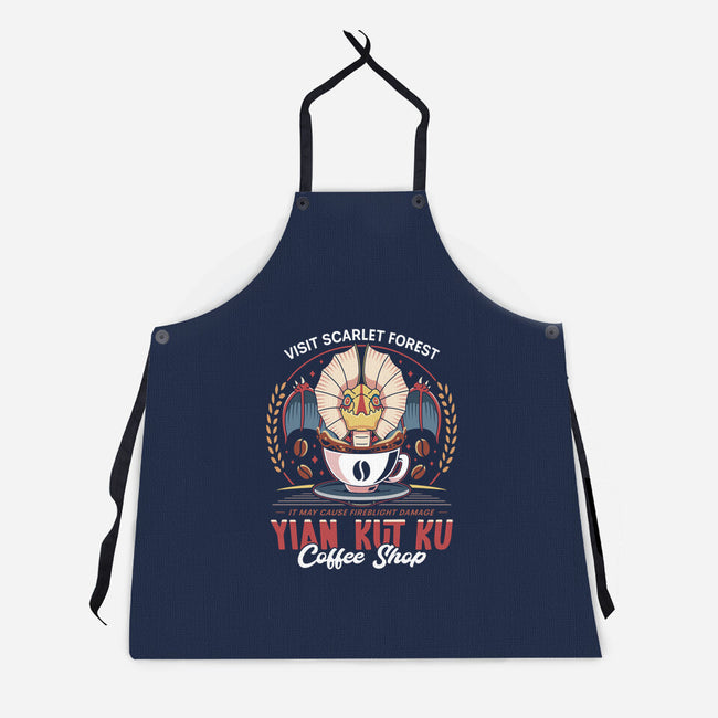 Yian Kut Ku Coffee Emblem-Unisex-Kitchen-Apron-LAGELANTEE