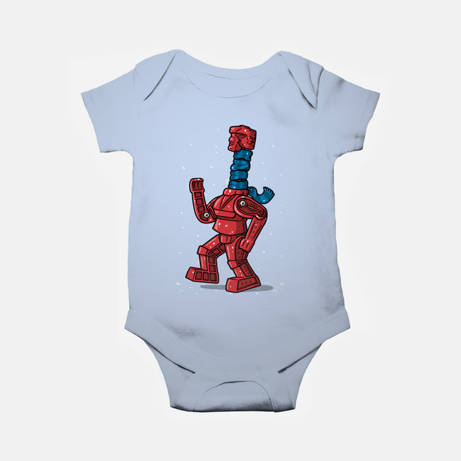 Robot Scarf-Baby-Basic-Onesie-Raffiti