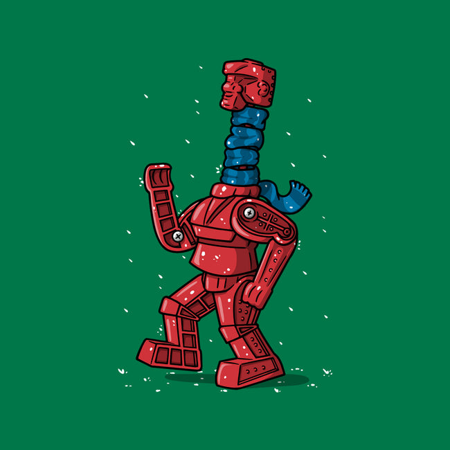 Robot Scarf-Unisex-Crew Neck-Sweatshirt-Raffiti