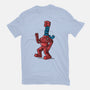 Robot Scarf-Womens-Fitted-Tee-Raffiti