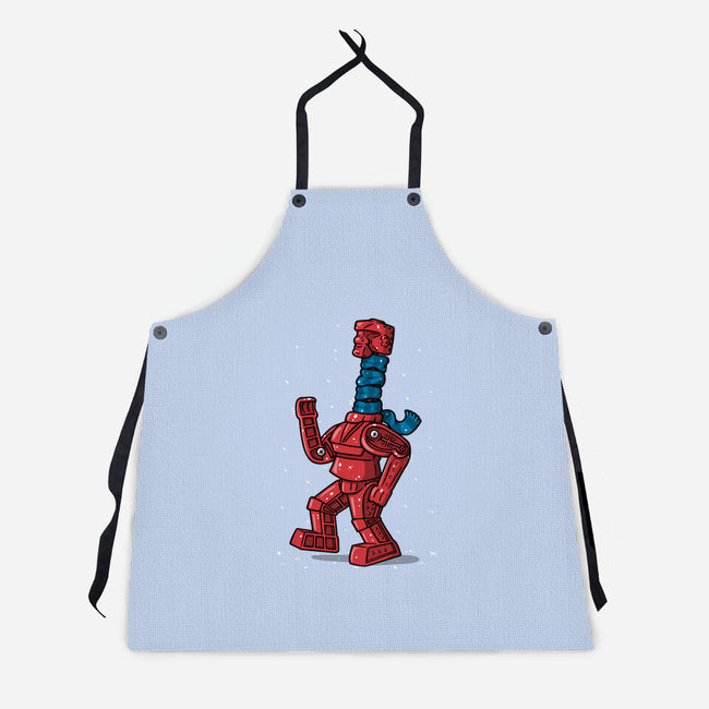 Robot Scarf-Unisex-Kitchen-Apron-Raffiti