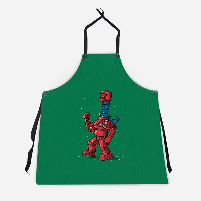 Robot Scarf-Unisex-Kitchen-Apron-Raffiti