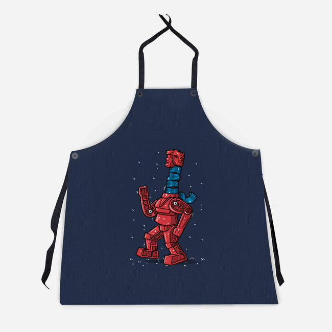Robot Scarf-Unisex-Kitchen-Apron-Raffiti