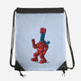 Robot Scarf-None-Drawstring-Bag-Raffiti