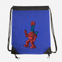 Robot Scarf-None-Drawstring-Bag-Raffiti