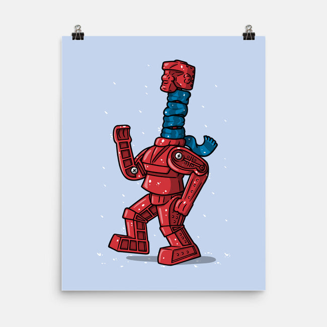Robot Scarf-None-Matte-Poster-Raffiti