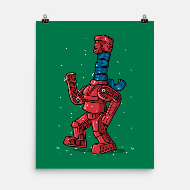 Robot Scarf-None-Matte-Poster-Raffiti