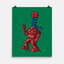 Robot Scarf-None-Matte-Poster-Raffiti