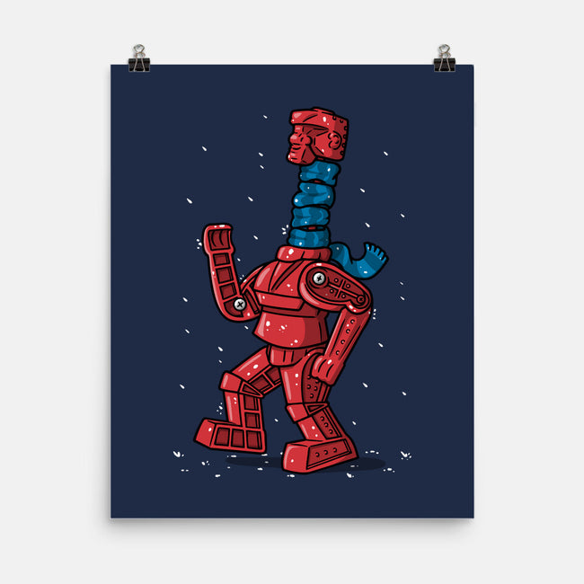 Robot Scarf-None-Matte-Poster-Raffiti
