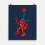 Robot Scarf-None-Matte-Poster-Raffiti