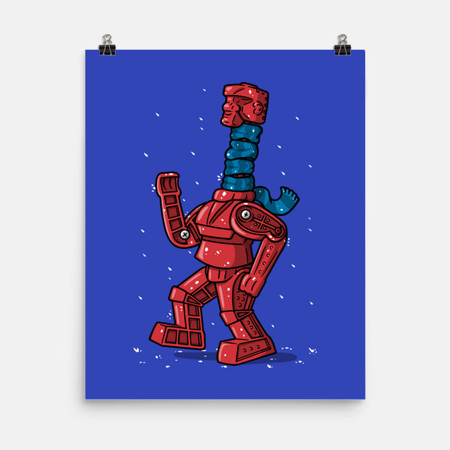 Robot Scarf-None-Matte-Poster-Raffiti