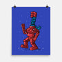 Robot Scarf-None-Matte-Poster-Raffiti