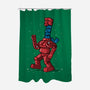 Robot Scarf-None-Polyester-Shower Curtain-Raffiti