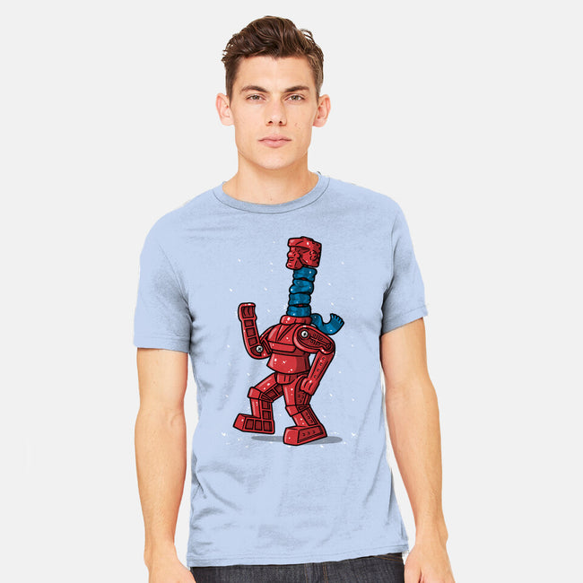 Robot Scarf-Mens-Heavyweight-Tee-Raffiti