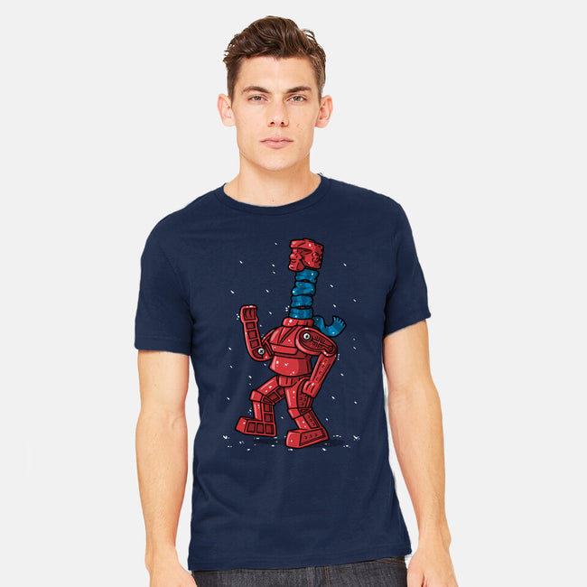 Robot Scarf-Mens-Heavyweight-Tee-Raffiti