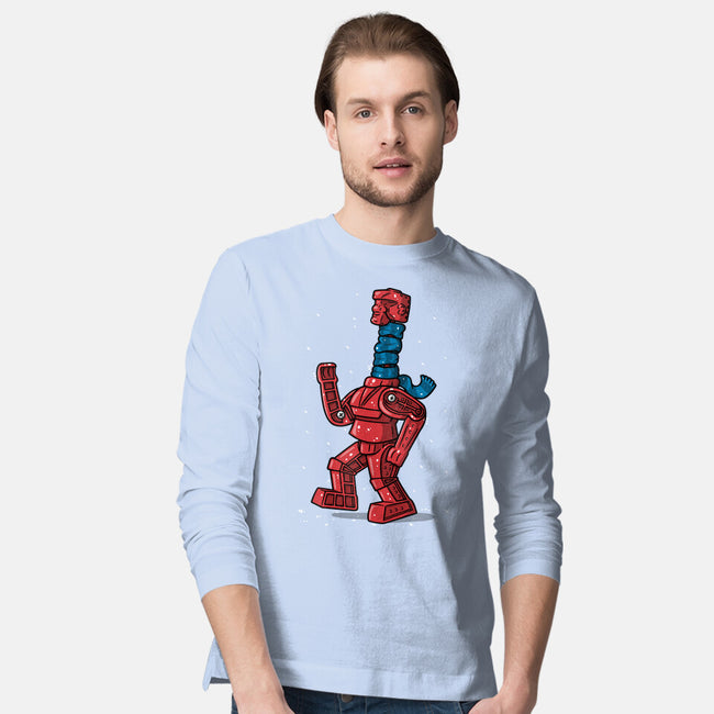 Robot Scarf-Mens-Long Sleeved-Tee-Raffiti
