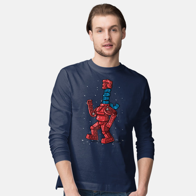 Robot Scarf-Mens-Long Sleeved-Tee-Raffiti