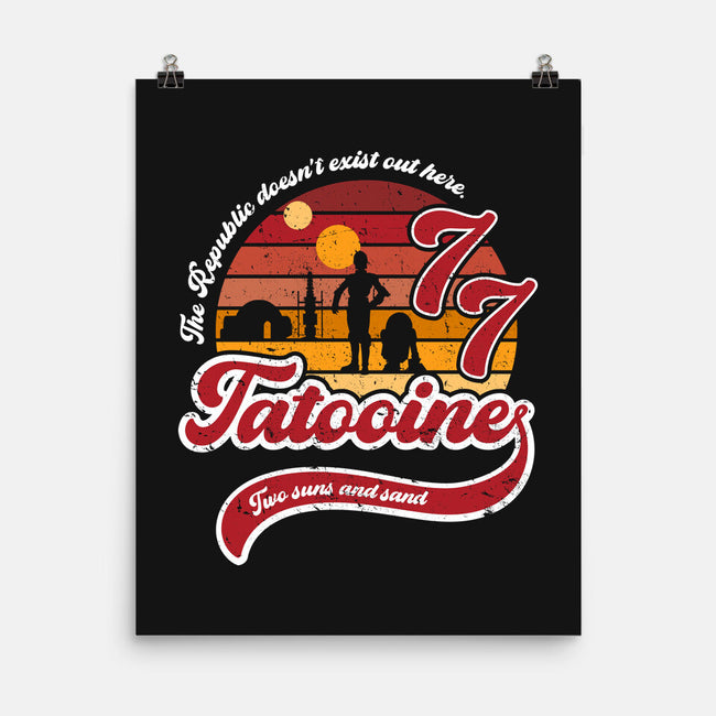 Vintage Two Suns And Sand-None-Matte-Poster-DrMonekers