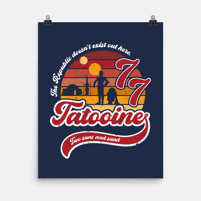 Vintage Two Suns And Sand-None-Matte-Poster-DrMonekers