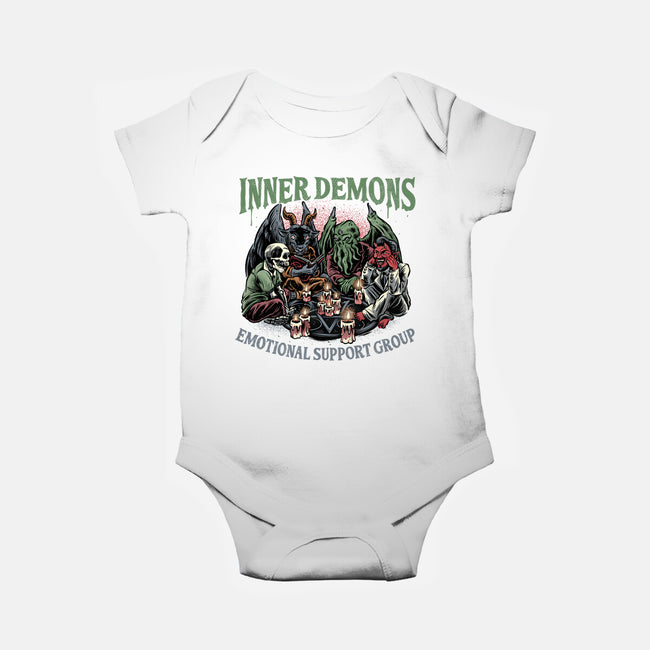 Inner Demons Group-Baby-Basic-Onesie-glitchygorilla