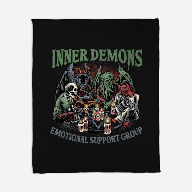 Inner Demons Group-None-Fleece-Blanket-glitchygorilla