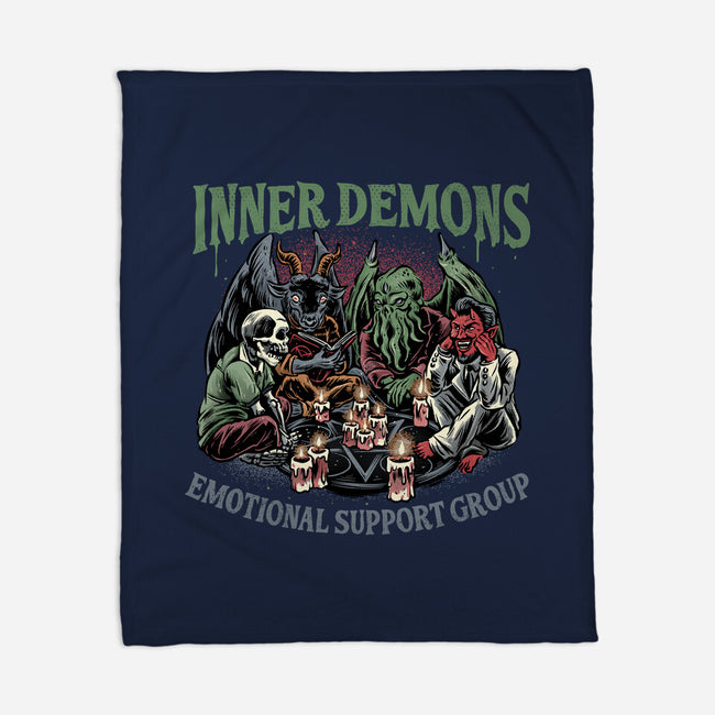 Inner Demons Group-None-Fleece-Blanket-glitchygorilla