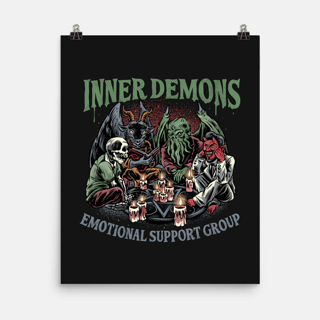 Inner Demons Group-None-Matte-Poster-glitchygorilla