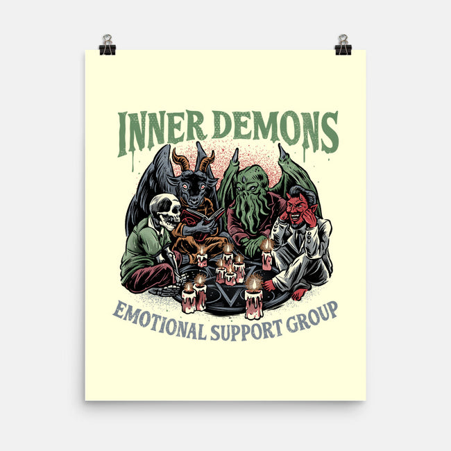 Inner Demons Group-None-Matte-Poster-glitchygorilla