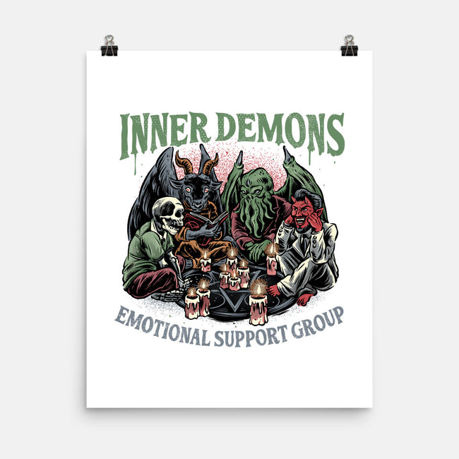 Inner Demons Group-None-Matte-Poster-glitchygorilla