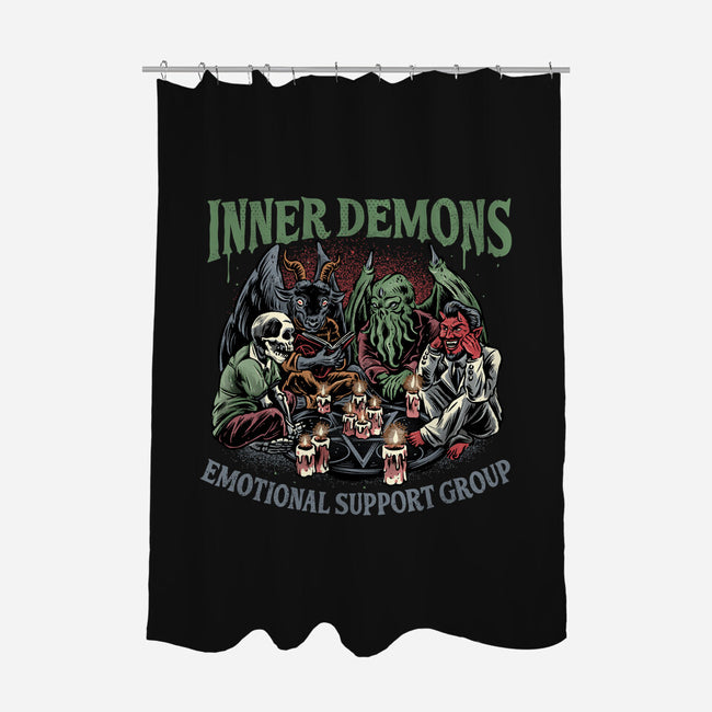 Inner Demons Group-None-Polyester-Shower Curtain-glitchygorilla