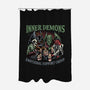 Inner Demons Group-None-Polyester-Shower Curtain-glitchygorilla