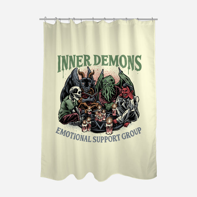 Inner Demons Group-None-Polyester-Shower Curtain-glitchygorilla