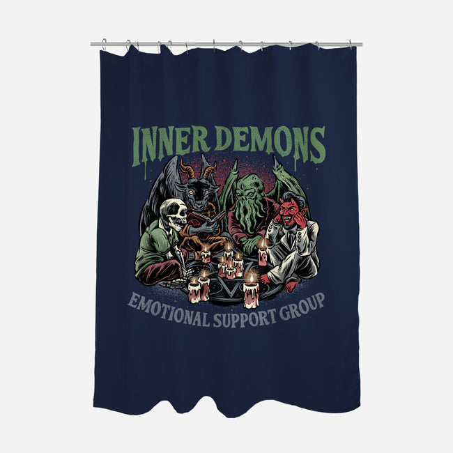 Inner Demons Group-None-Polyester-Shower Curtain-glitchygorilla