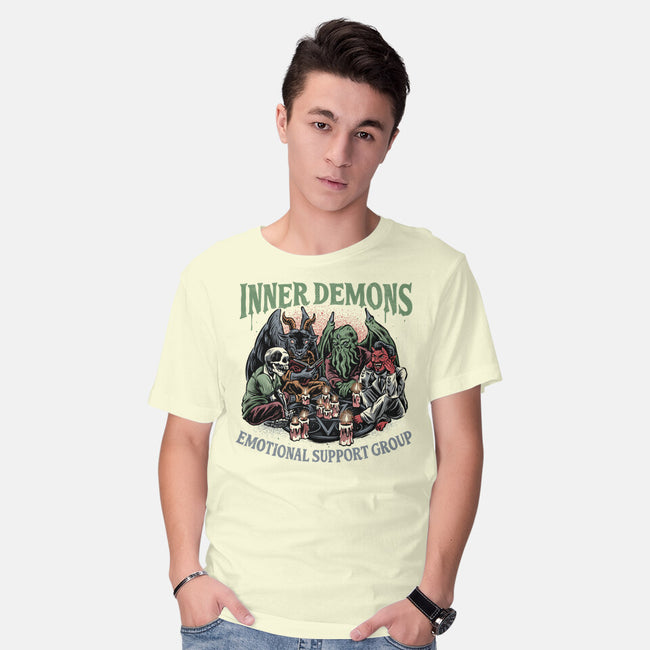 Inner Demons Group-Mens-Basic-Tee-glitchygorilla