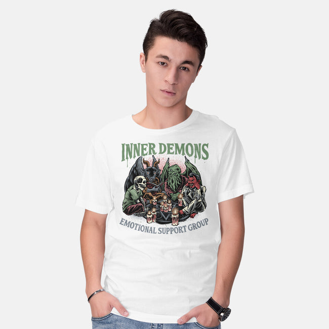 Inner Demons Group-Mens-Basic-Tee-glitchygorilla