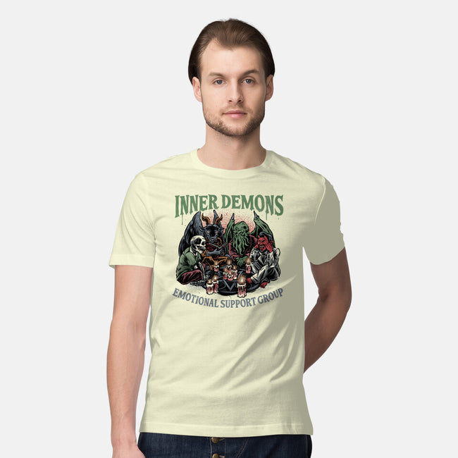 Inner Demons Group-Mens-Premium-Tee-glitchygorilla