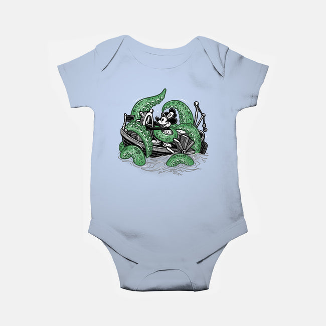 Steamboat And The Monster-Baby-Basic-Onesie-glitchygorilla