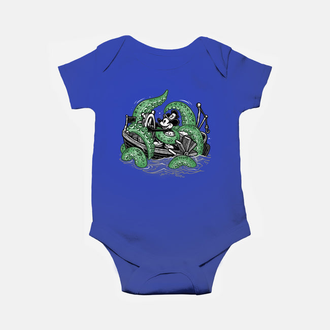 Steamboat And The Monster-Baby-Basic-Onesie-glitchygorilla