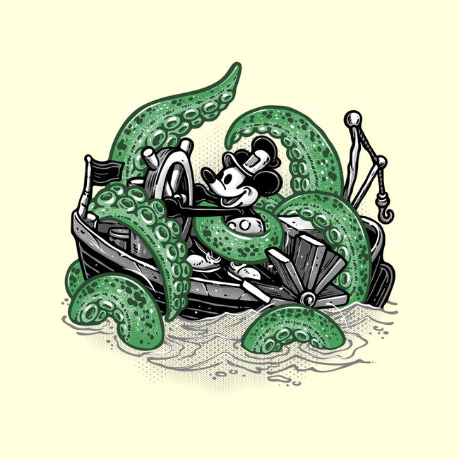 Steamboat And The Monster-None-Fleece-Blanket-glitchygorilla