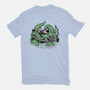 Steamboat And The Monster-Womens-Fitted-Tee-glitchygorilla
