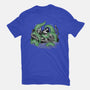 Steamboat And The Monster-Womens-Basic-Tee-glitchygorilla