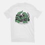 Steamboat And The Monster-Womens-Fitted-Tee-glitchygorilla