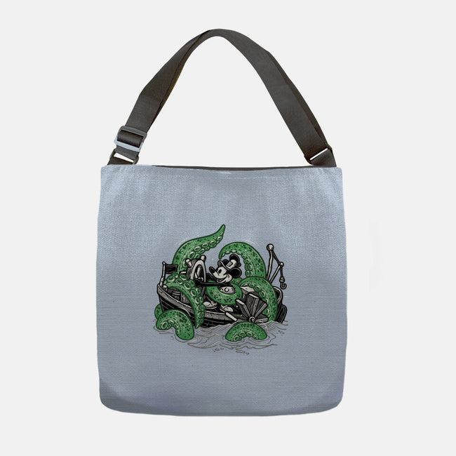 Steamboat And The Monster-None-Adjustable Tote-Bag-glitchygorilla