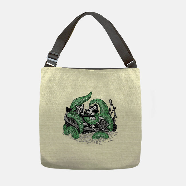 Steamboat And The Monster-None-Adjustable Tote-Bag-glitchygorilla